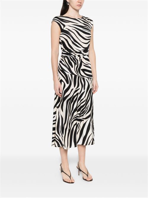 Abito donna Marella Sport lungo smanicato zebra in popeline MARELLA Sport | RUGIADA014